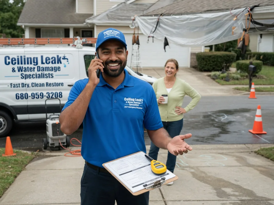 Ceiling Leak Cleanup Maxwell, NM FAQs